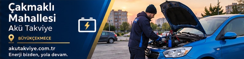 Büyükçekmece Çakmaklı Mahallesi Akü Takviye Büyükçekmece Çakmaklı Mahallesi için araç başında uygun cihazla akü takviye desteği