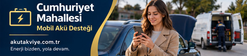 Büyükçekmece Cumhuriyet Mahallesi Mobil Akü Desteği Büyükçekmece Cumhuriyet Mahallesi için mobil akü destek süreci ve konum paylaşımı