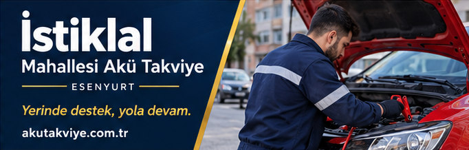 İstiklal Mahallesi Akü Takviye Esenyurt İstiklal Mahallesi akü takviye hizmetini anlatan kurumsal görsel