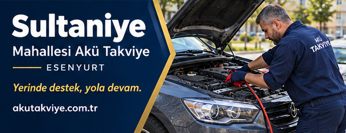 Sultaniye Mahallesi Akü Takviye Esenyurt Sultaniye Mahallesi akü takviye hizmetini anlatan kurumsal görsel