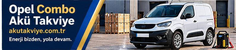 Opel Combo Akü Takviye Opel Combo aracıyla akü takviye hizmetini anlatan kurumsal görsel