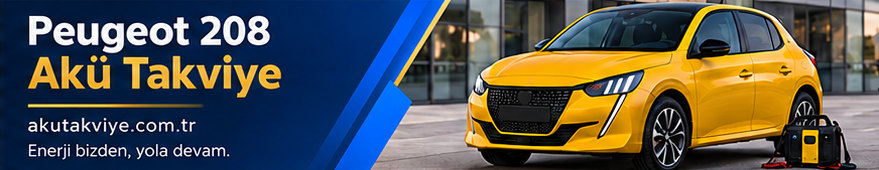 Peugeot 208 Akü Takviye Peugeot 208 aracıyla akü takviye hizmetini anlatan kurumsal görsel