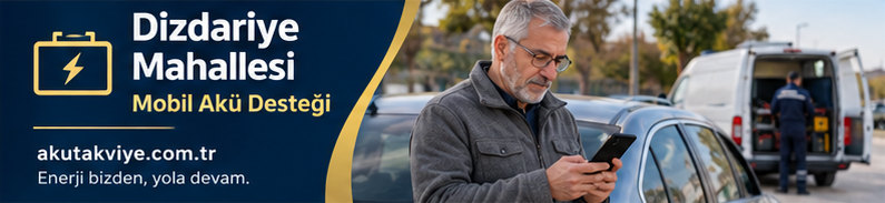 Büyükçekmece Dizdariye Mahallesi için mobil akü destek süreci ve konum paylaşımı