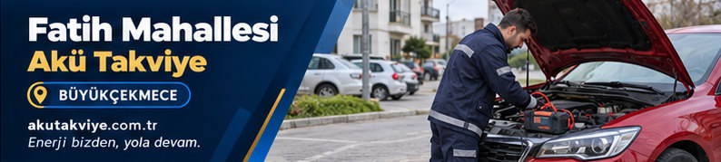 Büyükçekmece Fatih Mahallesi için araç başında uygun cihazla akü takviye desteği