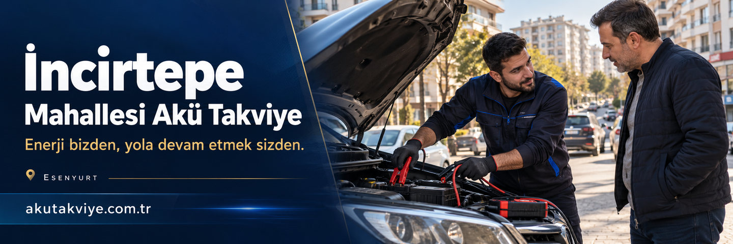 Esenyurt İncirtepe Mahallesi için mobil akü desteği ve motor dönüyor ama çalışmıyorsa belirtin. akutakviye.com.tr
