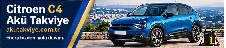Citroen C4 aracı için yerinde akü takviye desteği