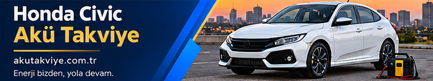 Honda Civic aracı için yerinde akü takviye desteği