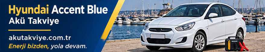 Hyundai Accent Blue aracı için yerinde akü takviye desteği