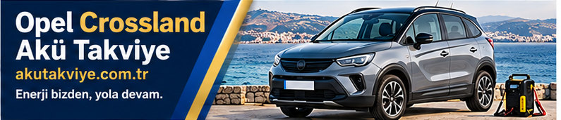 Opel Crossland aracı için yerinde akü takviye desteği